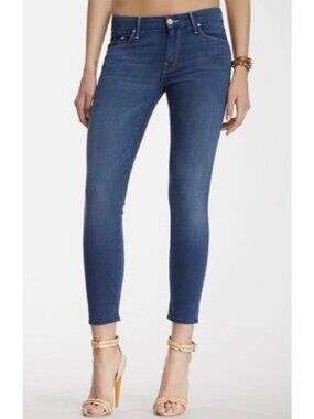 Mother The Looker Crop Skinny Jeans Northern Lights Medium Wash Size 29 Ankle